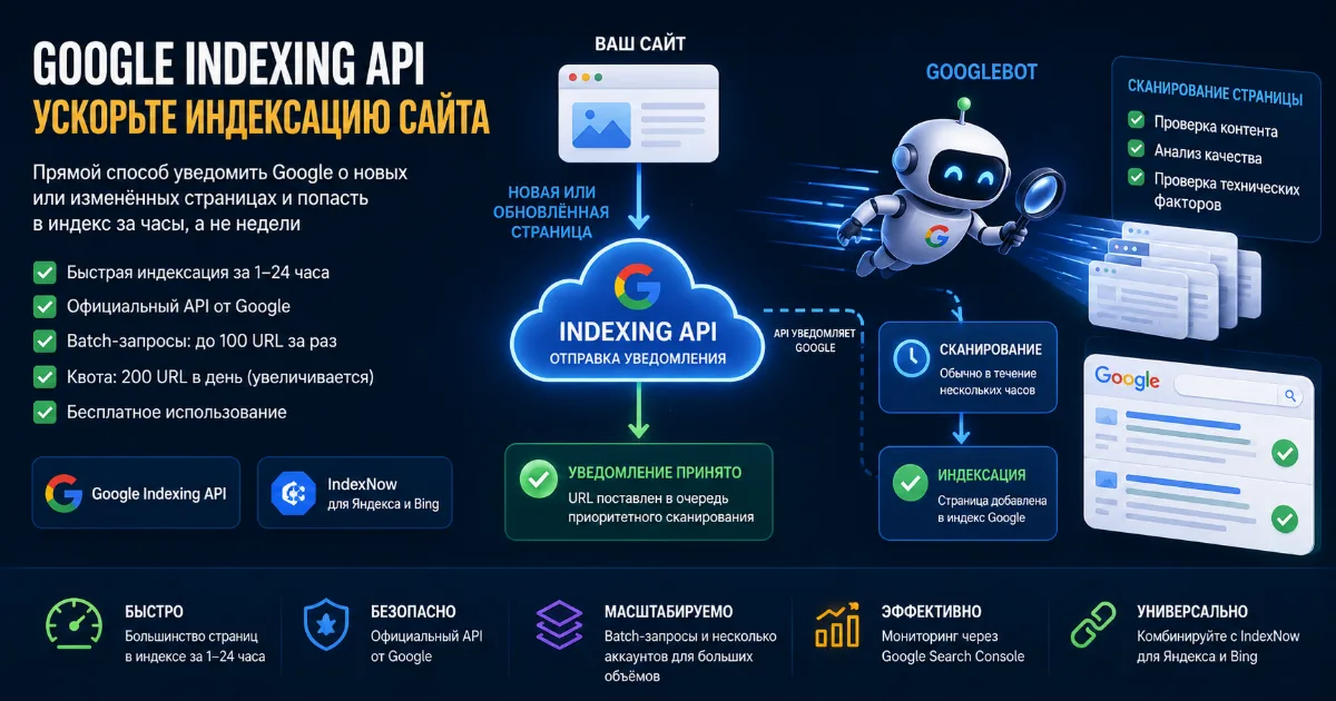 Google Indexing API: Complete Guide 2026